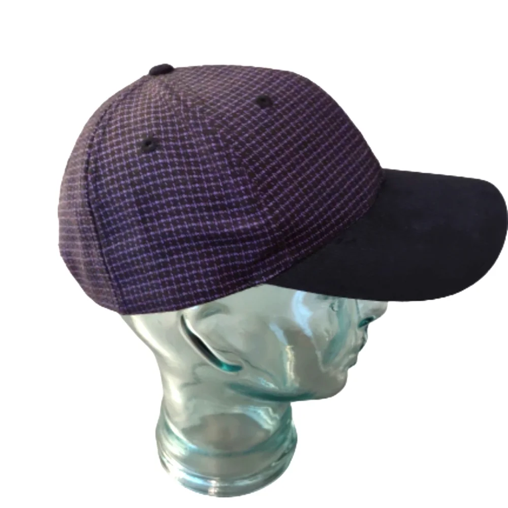 Toppers Tweed Baseball Hat Purple